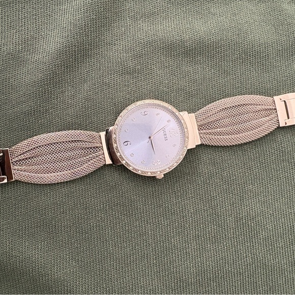 Silver and Gold Mesh Strap Watch - Picture 2 of 2